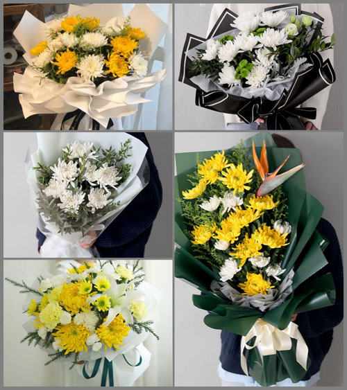 宁夏吴忠市同心县张家塬乡白事花束代送
